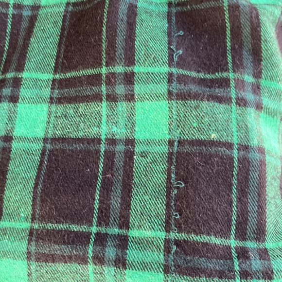 ❌❌SOLD❌❌SHEIN💫 Women’s Plaid Green Button-Up Cropped Top - Picture 4 of 4